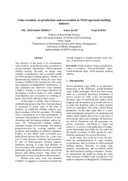 3 Value creation, co-production, and co-creation model for