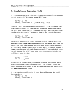 Simple Linear Regression