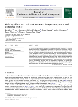 Ordering effects and choice set awareness in repeat