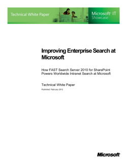 IT Showcase: Improving Enterprise Search at Microsoft