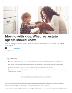 Moving with kids: What real estate agents should know