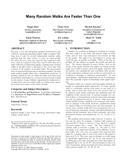 Many Random Walks Are Faster Than One