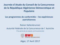 PowerPoint-Pr&auml;sentation - Conseil de la concurrence