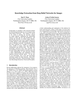 Knowledge Extraction from Deep Belief Networks for Images