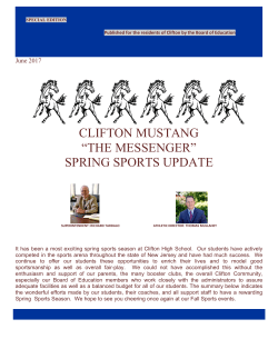 clifton mustang “the messenger” spring sports update