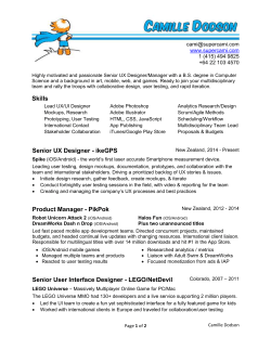 Resume Doc - SuperCami