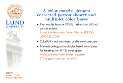 A color matrix element corrected parton shower and multiplet color