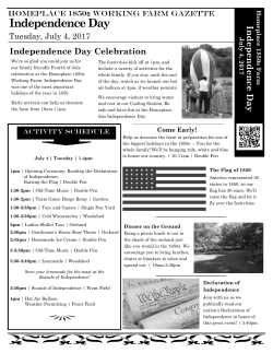 Independence Day Gazette 2017
