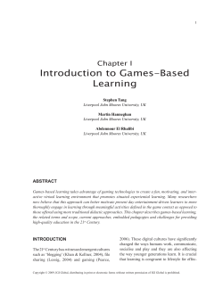 Introduction to Games