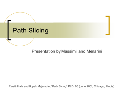 Path Slicing