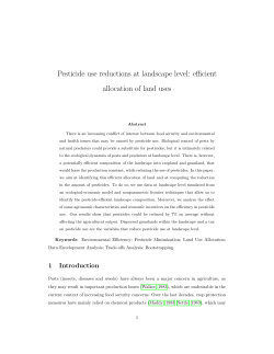 Pesticide use reductions at landscape level: efficient