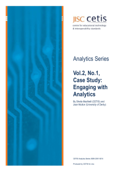 Case Study: Engaging with Analytics