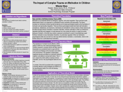 The Impact of Complex Trauma on Motivation in Children