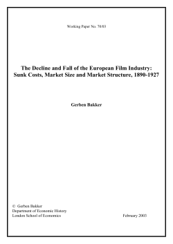 The decline of the European film industry: sunk costs, market size