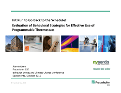 Evaluation of Behavioral Strategies for Effective Use of