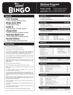 Bingo Program 1-17-BW_1 - Treasure Island Casino