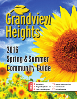 2017 Grandview Heights Spring and Summer Program Guide