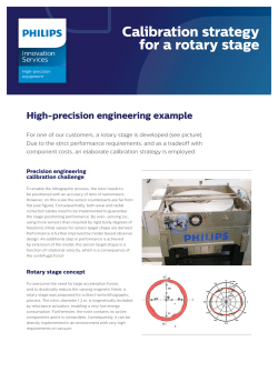 Calibration strategy for a rotary stage