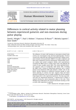 Differences in cortical activity related to motor planning between