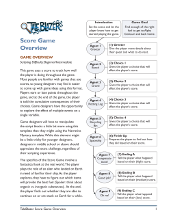 Score Game Overview