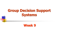 Group Decision Support Systems
