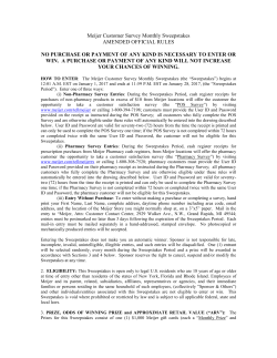 Meijer Customer Survey Monthly Sweepstakes AMENDED