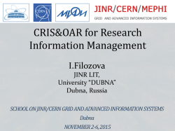 The Concept of JINR Enterprise Information System