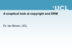 The trouble with DRM - UCL Computer Science