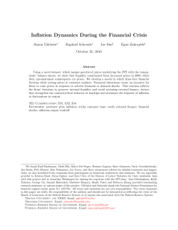 Inflation Dynamics During the Financial Crisis - bu people