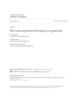Flow and cooperative learning in civic game play
