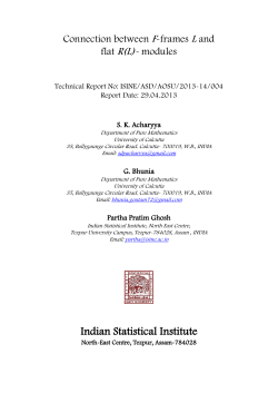 modules - Indian Statistical Institute, Tezpur