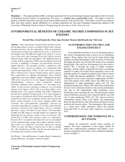 environmental benefits of ceramic matrix composites in jet engines