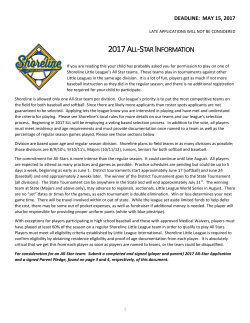 2017 all-star information