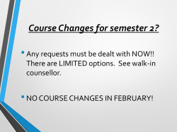 Central - Grade 9 to gr 10 course selection Jan 2017