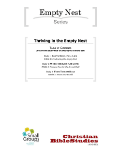 Thriving in the Empty Nest