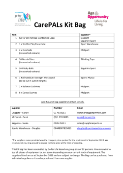 CarePALs Kit Bag