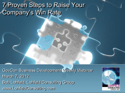 How to Increase Your Company*s Win Rate in 7 Proven Steps