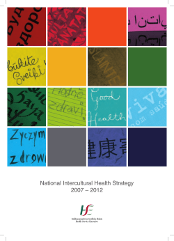 National Intercultural Health Strategy 2007 – 2012