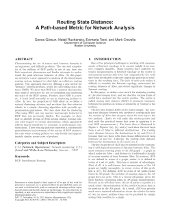 Routing State Distance: A Path-based Metric for Network Analysis