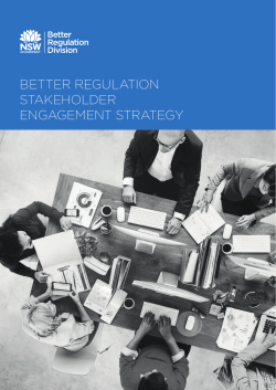 Better regulation stakeholder engagement strategy PDF