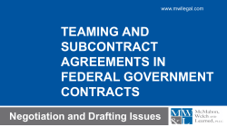 Teaming-Agreements-and-Subcontract