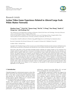 Action Video Game Experience Related to Altered Large