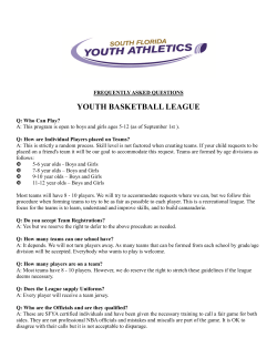 youth basketball league - South Florida Youth Athletics