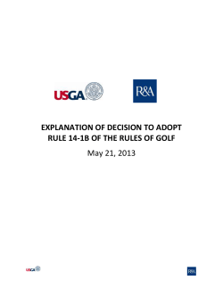 explanation of decision to adopt rule 14