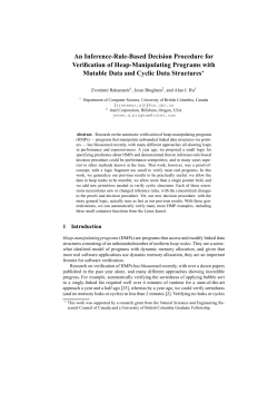 An Inference-Rule-Based Decision Procedure for Verification of