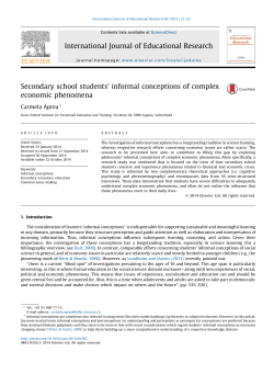 Secondary school students` informal conceptions of complex