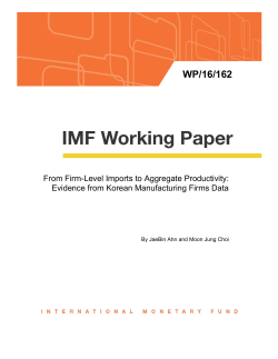 From Firm-Level Imports to Aggregate Productivity: Evidence