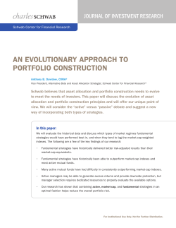 an evolutionary approach to portfolio construction