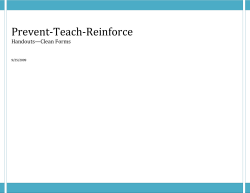 Prevent-Teach-Reinforce