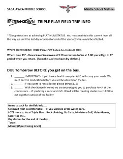 splash down triple play field trip info